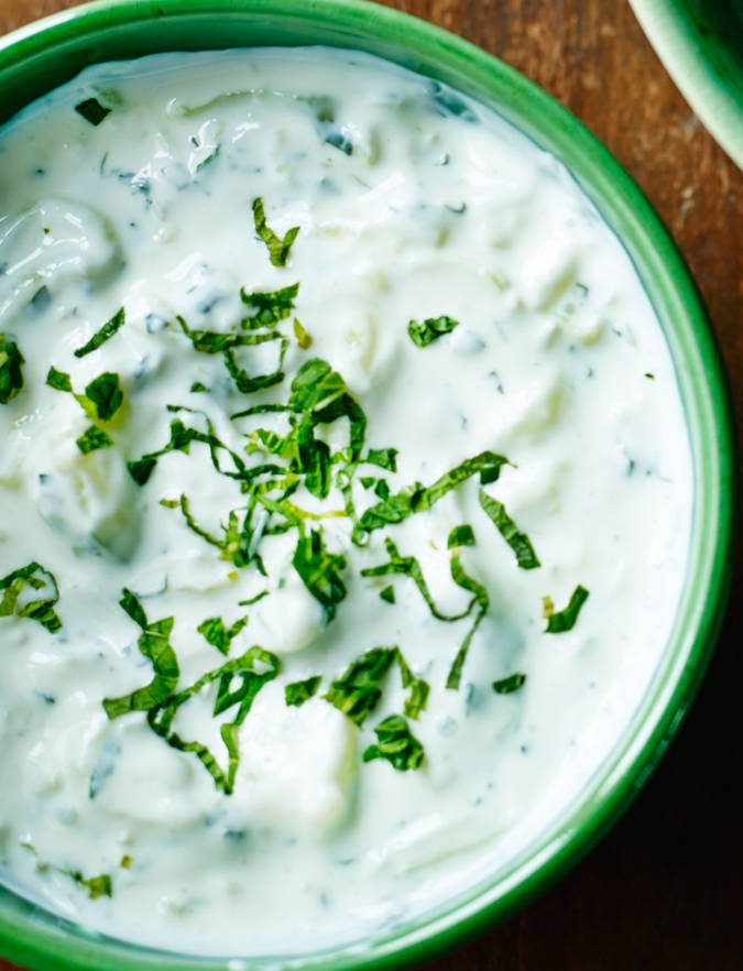 The Hairy Bikers' Cucumber raita | Sainsbury's Magazine